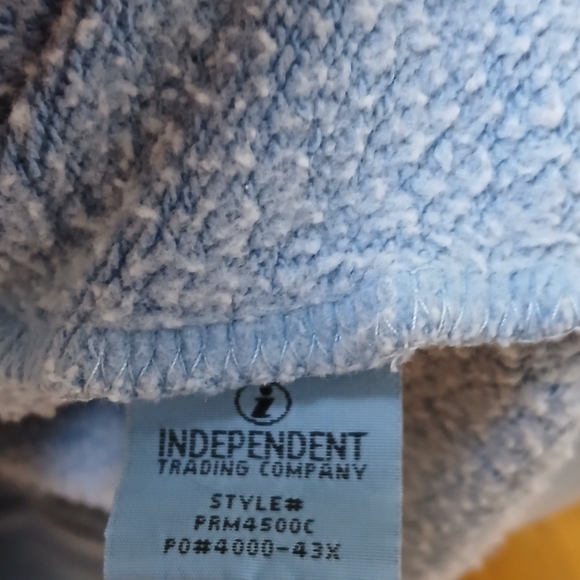 Washed Blue Hoodie. - Picture 2 of 2